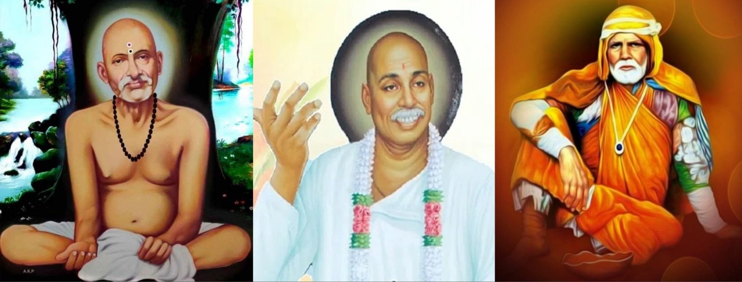 Shri Gajanan Maharaj, Sant Tukdoji Maharaj, Sant Gadge Maharaj